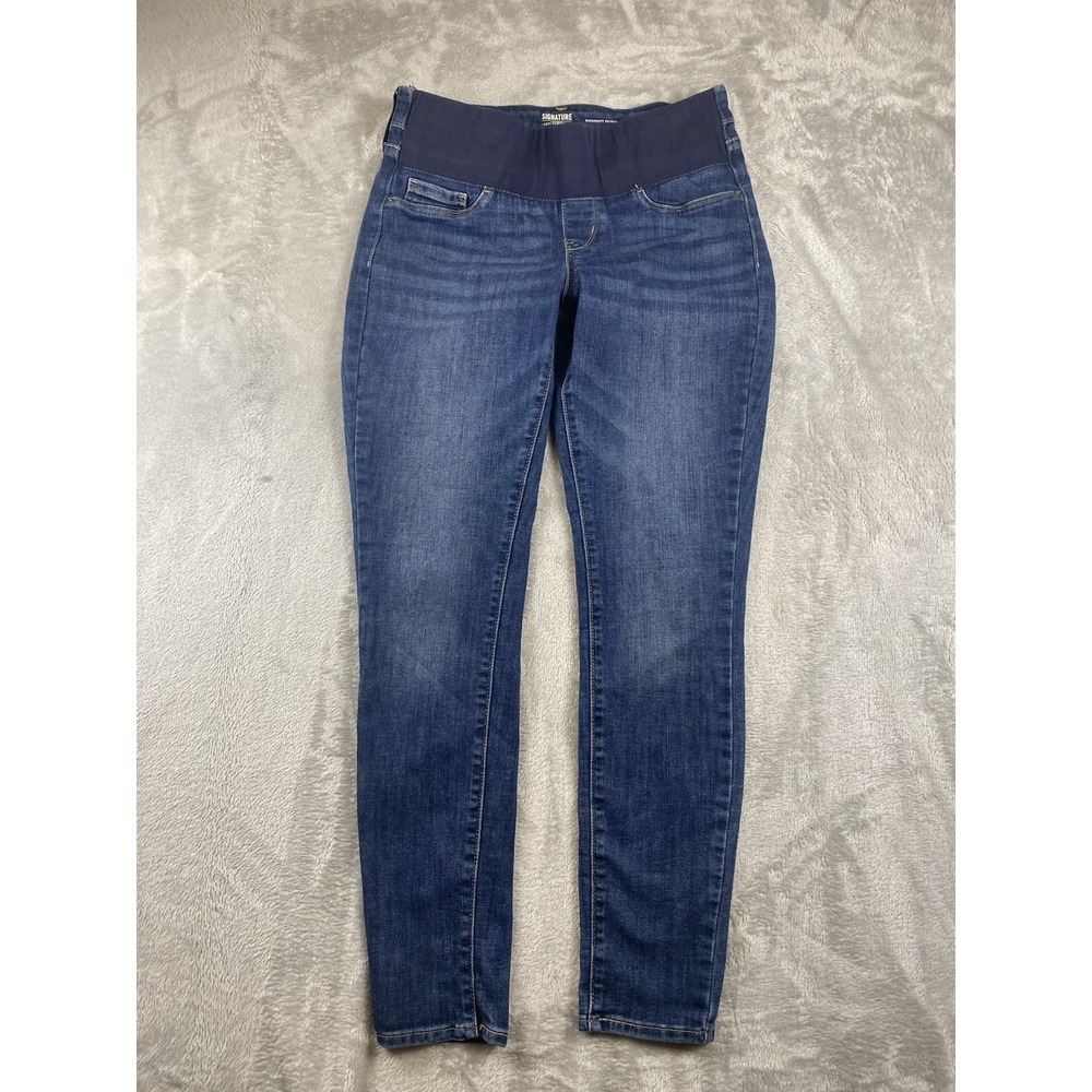 Signature Levi Strauss Women's Jeans Maternity Skinny Denim Size Small